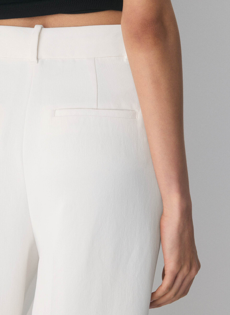 the effortless pant cropped - crepette ljus bjÖrk