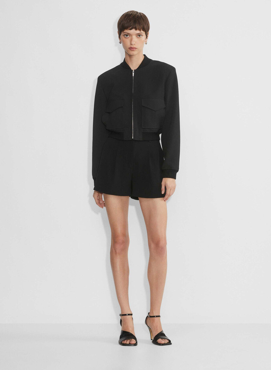 plisserade minishorts espace