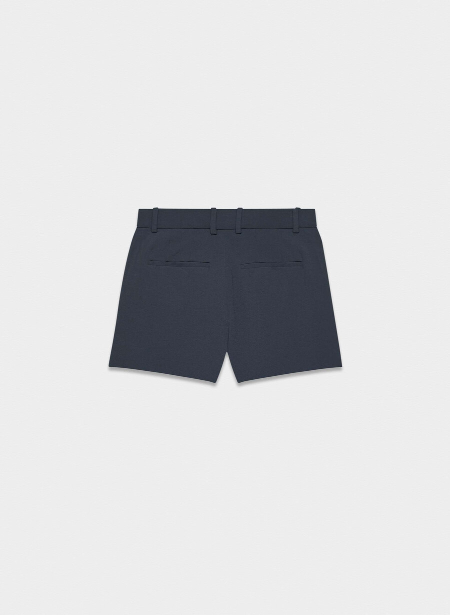 plisserade minishorts mÖrk nattsmalayn
