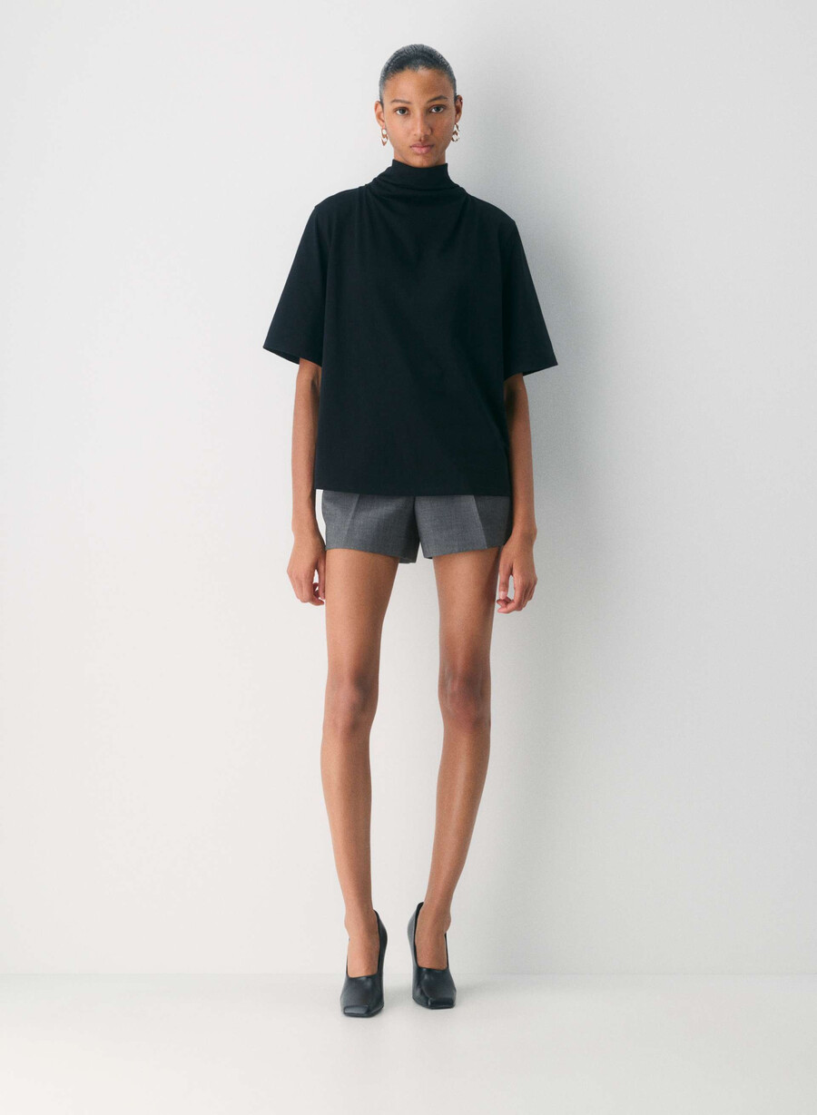 plisserade minishorts - Återväsentliga ljunggrön
