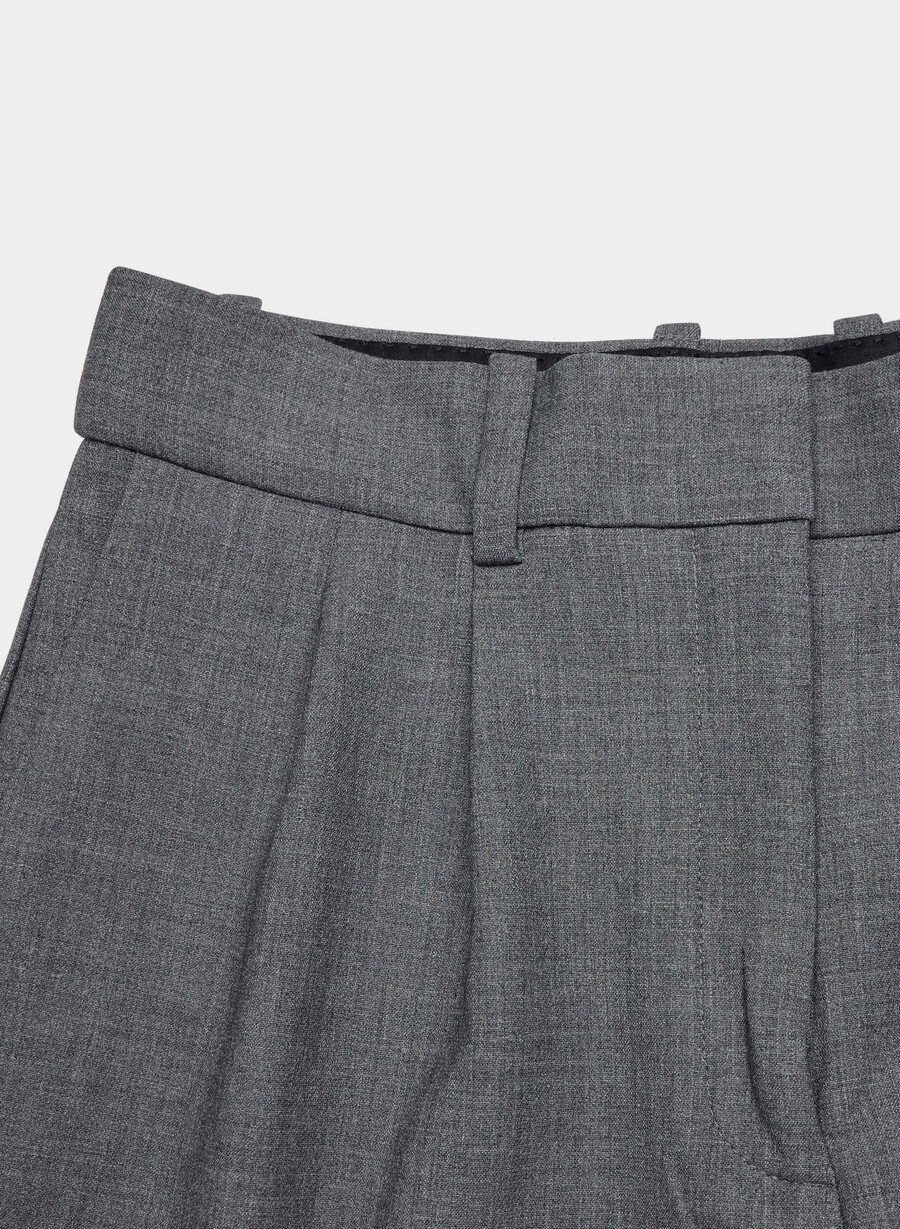 plisserade minishorts - Återväsentliga ljunggrön