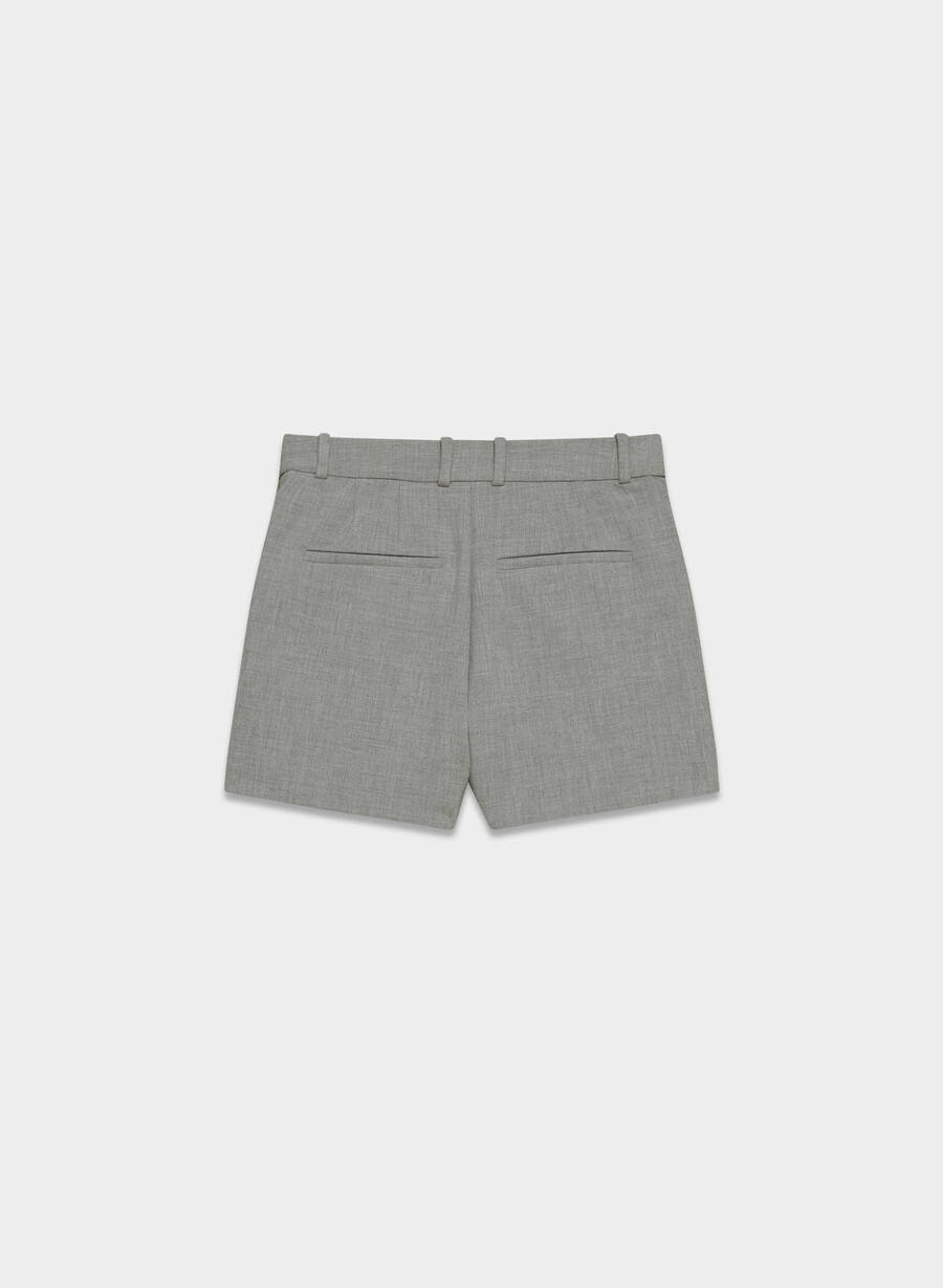 plisserade minishorts - reessential mÖrkgrÅ ljuvig
