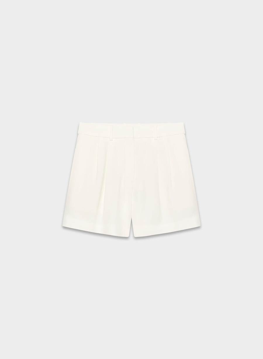 plisserade shorts till mitten av låret espace