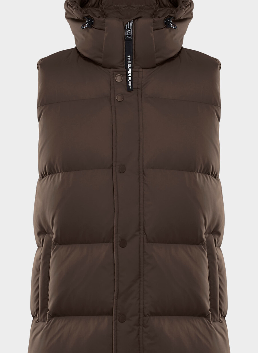 super puff mellanvästen - climatte rich mocha brun