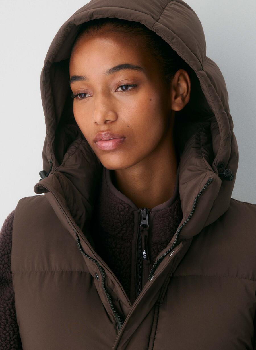 super puff mellanvästen - climatte rich mocha brun