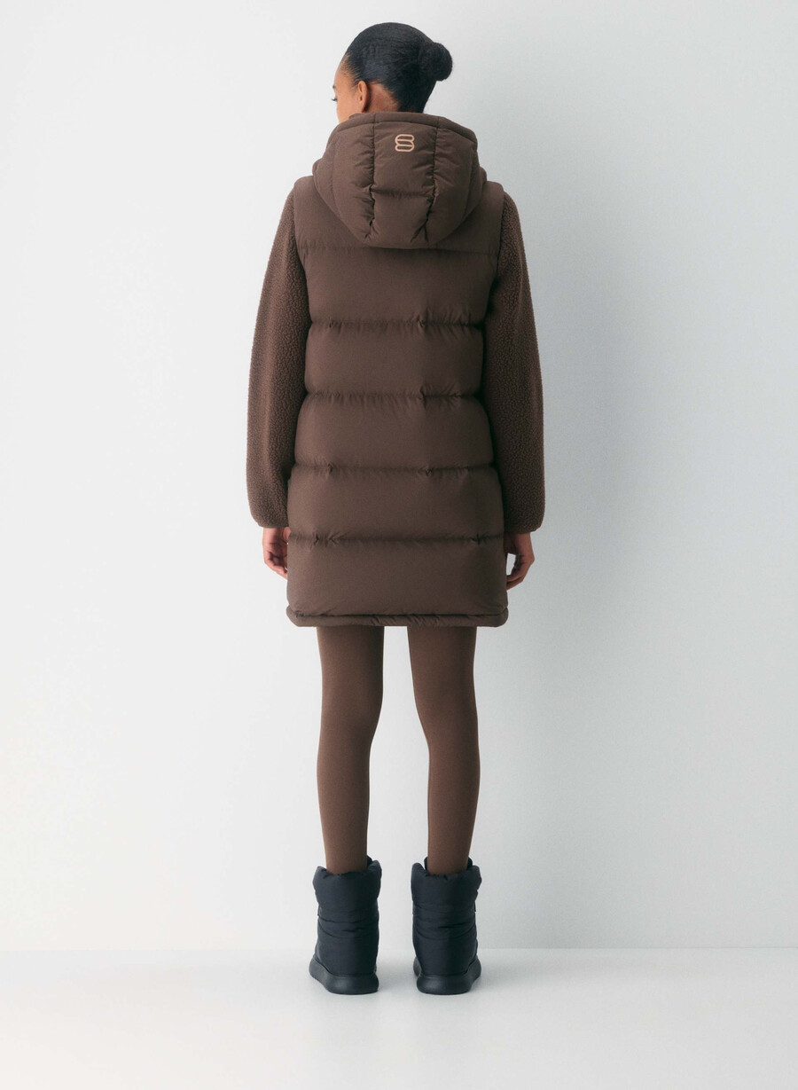 super puff mellanvästen - climatte rich mocha brun