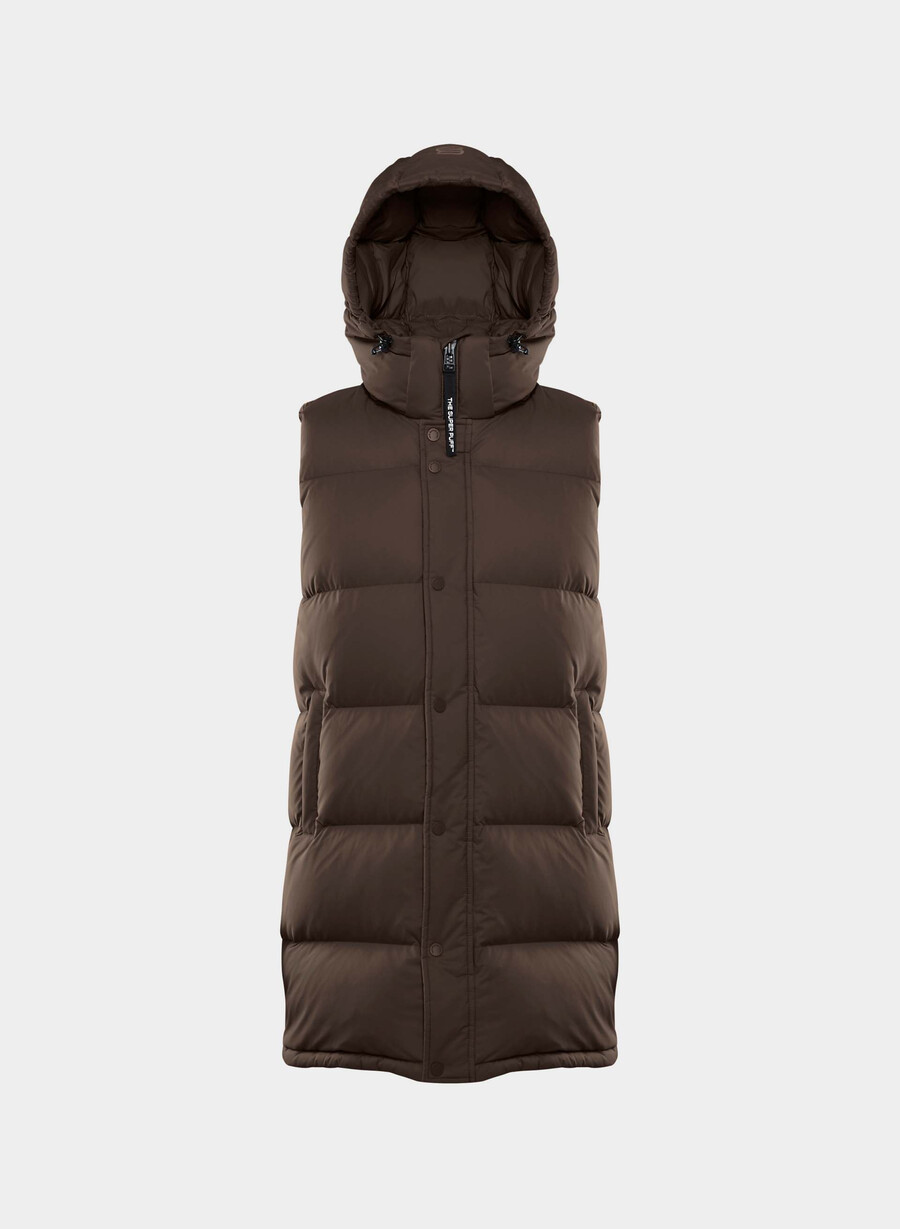super puff mellanvästen - climatte rich mocha brun