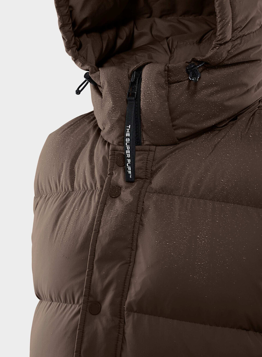 super puff mellanvästen - climatte rich mocha brun