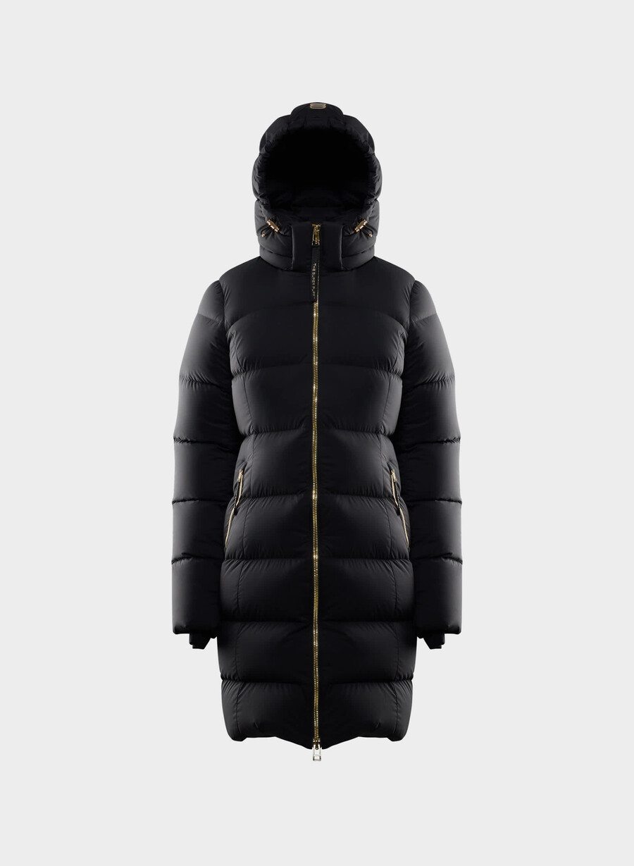 supersnug puff mid - climatte svartglansande guld