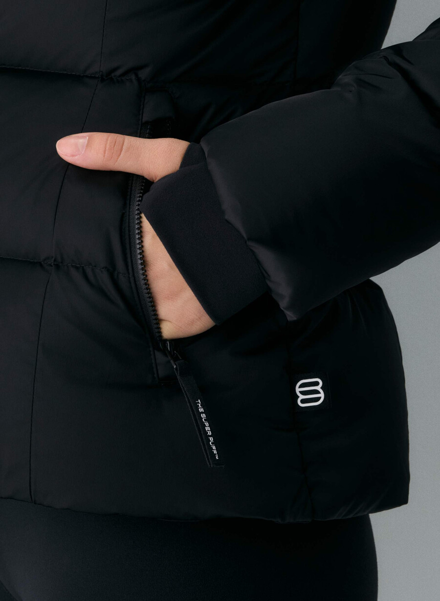 supersnug puff - satin flex svart