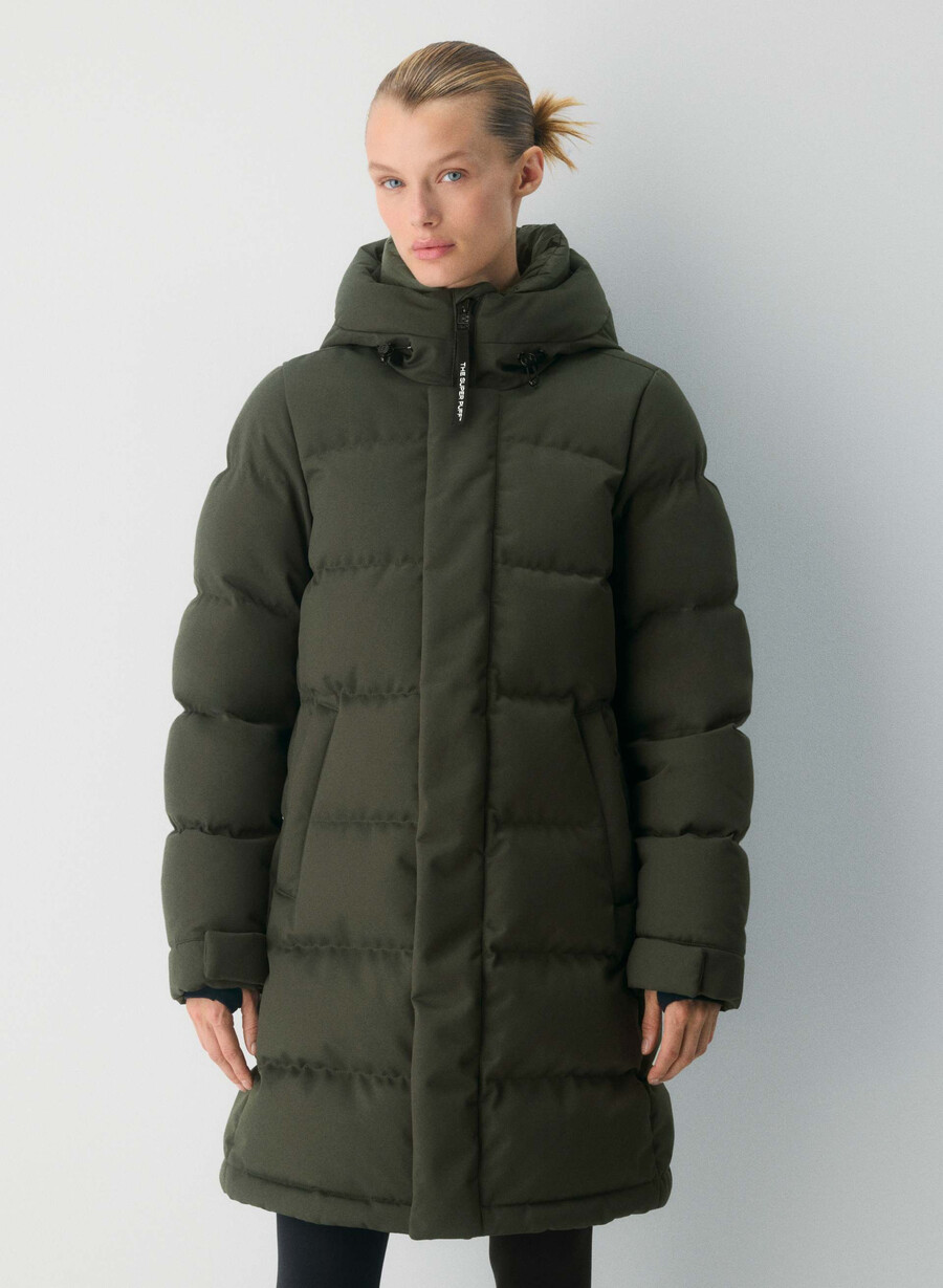 super arctic parka mid - arctic twill flintgrÖn