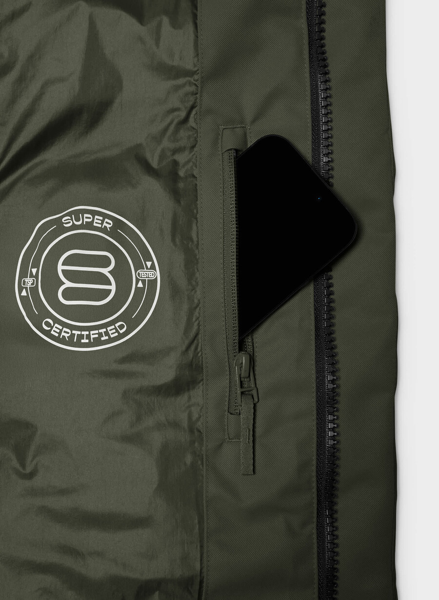 super arctic parka mid - arctic twill flintgrÖn
