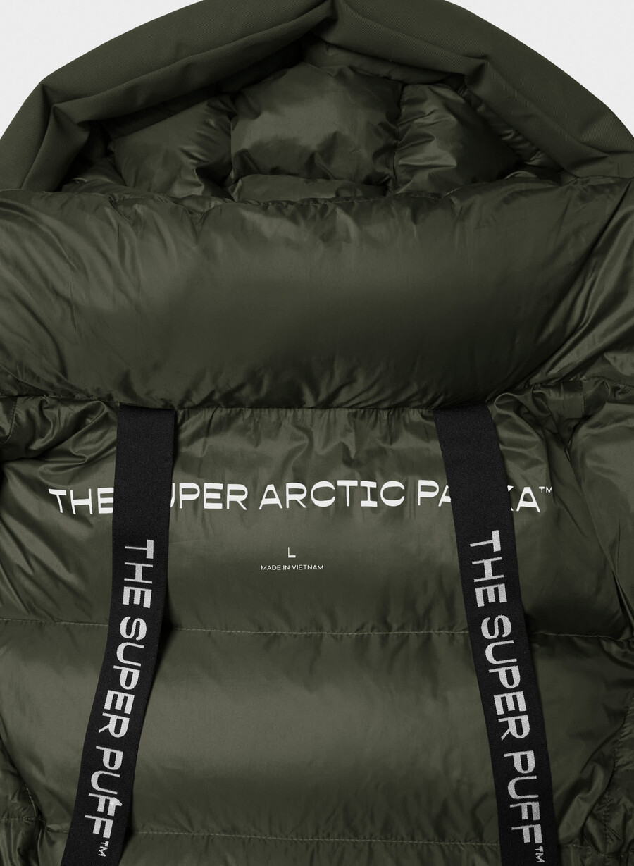 super arctic parka mid - arctic twill flintgrÖn