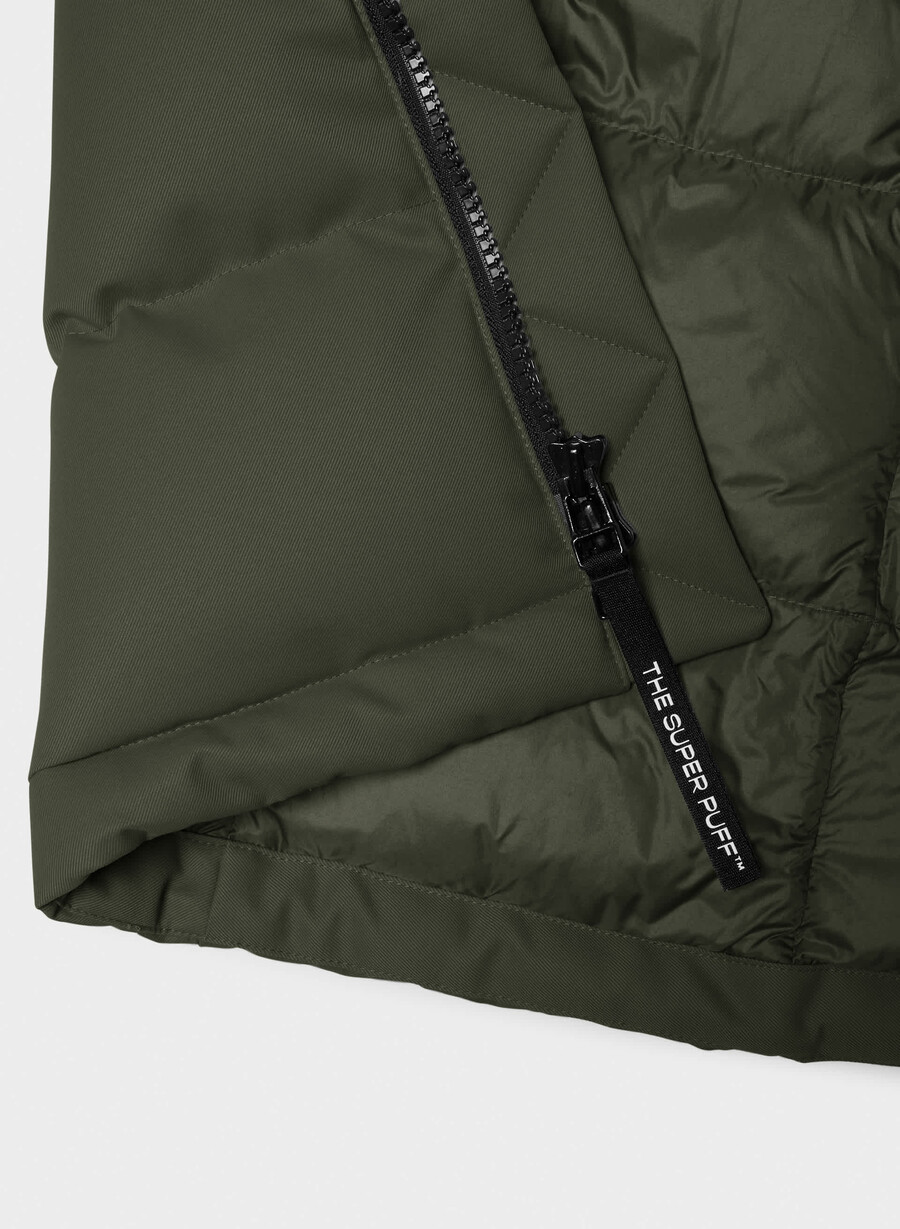 super arctic parka mid - arctic twill flintgrÖn
