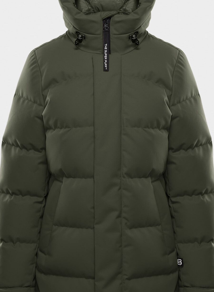 super arctic parka mid - arctic twill flintgrÖn