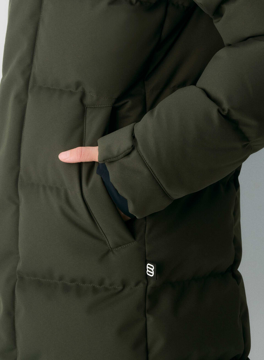 super arctic parka mid - arctic twill flintgrÖn