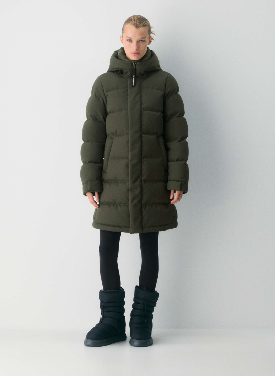 super arctic parka mid - arctic twill flintgrÖn