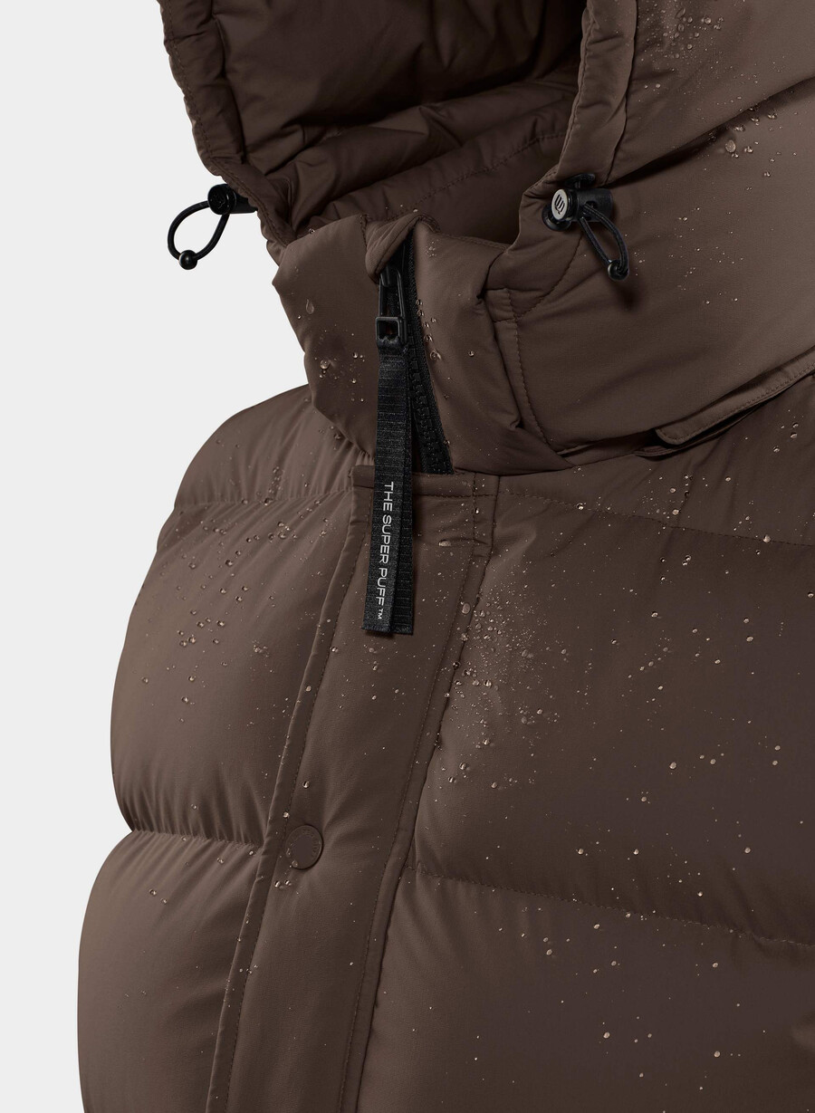 super puff-västen - climatte rich mocha brun