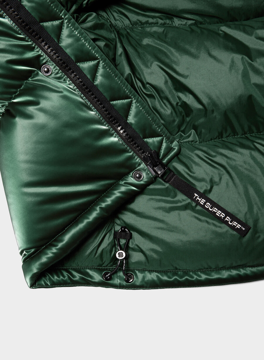 super puff-västen - liquid shine campus green