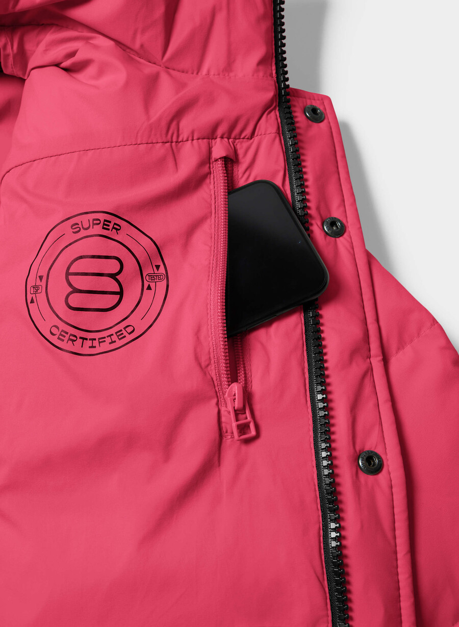 super puff shorty väst - climatte wink rosa