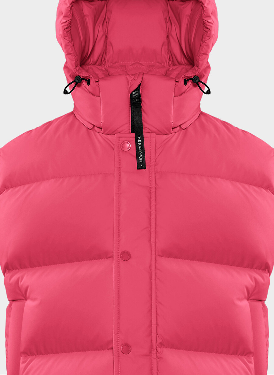 super puff shorty väst - climatte wink rosa