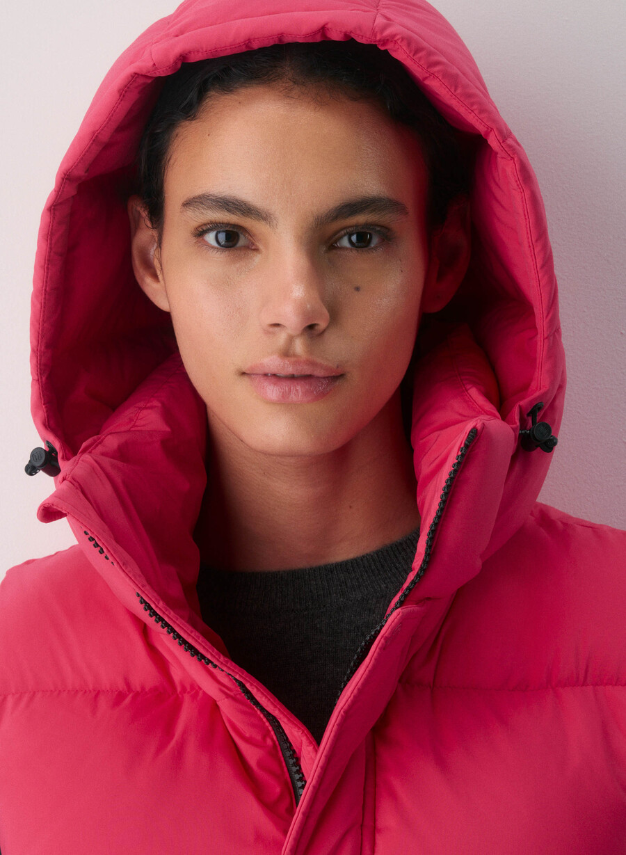 super puff shorty väst - climatte wink rosa