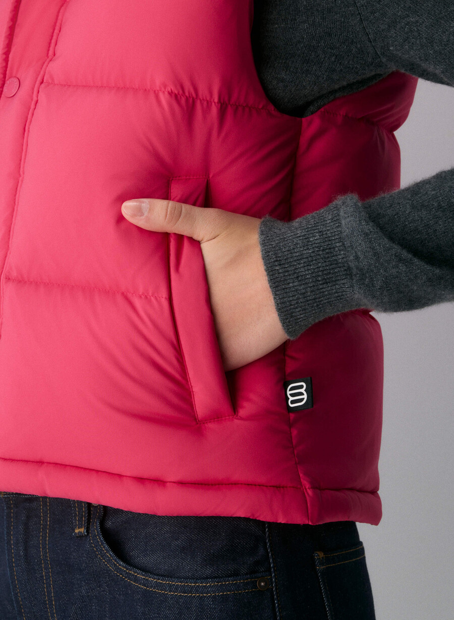 super puff shorty väst - climatte wink rosa