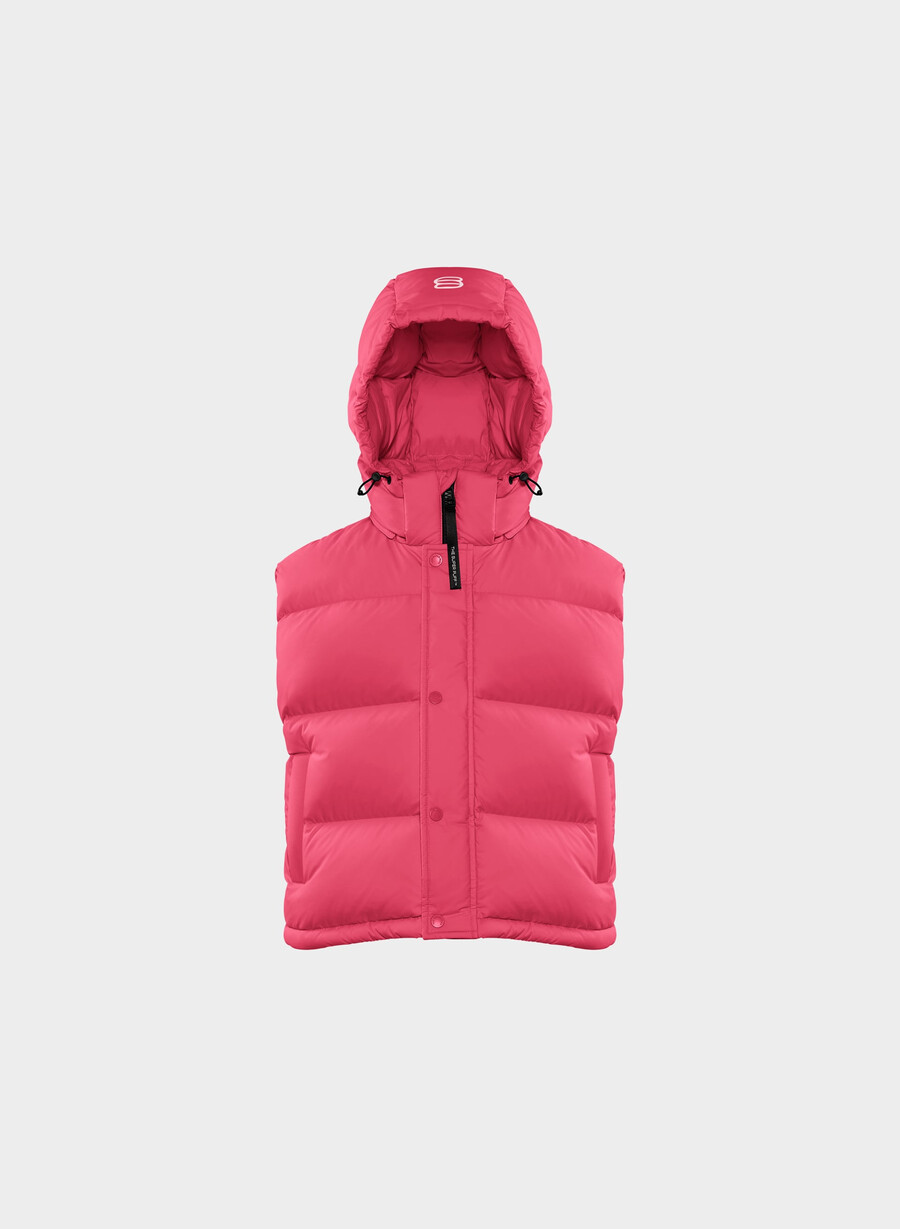super puff shorty väst - climatte wink rosa