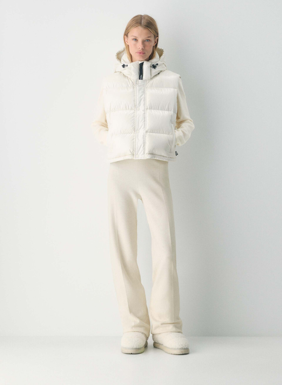 super puff shorty väst - högblank bjÖrk