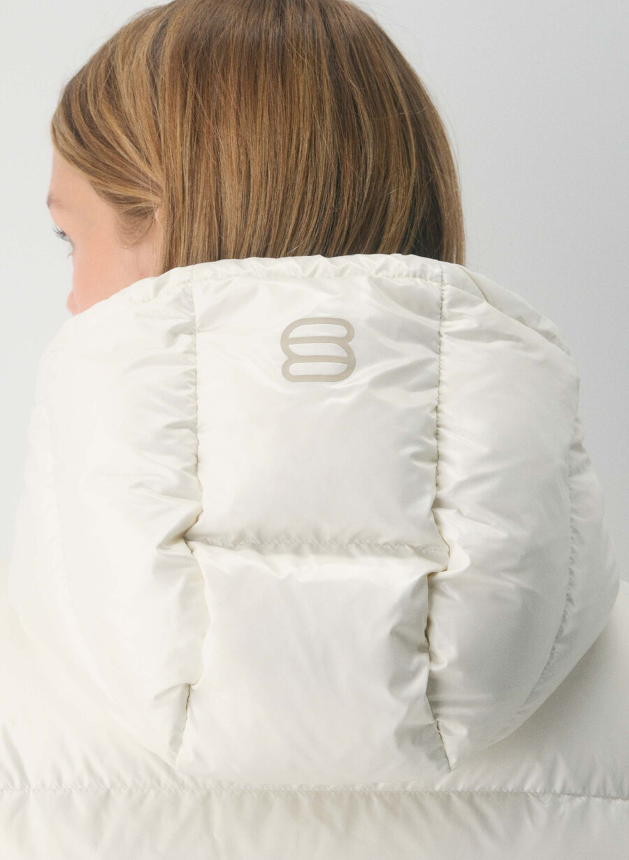 super puff shorty väst - högblank bjÖrk