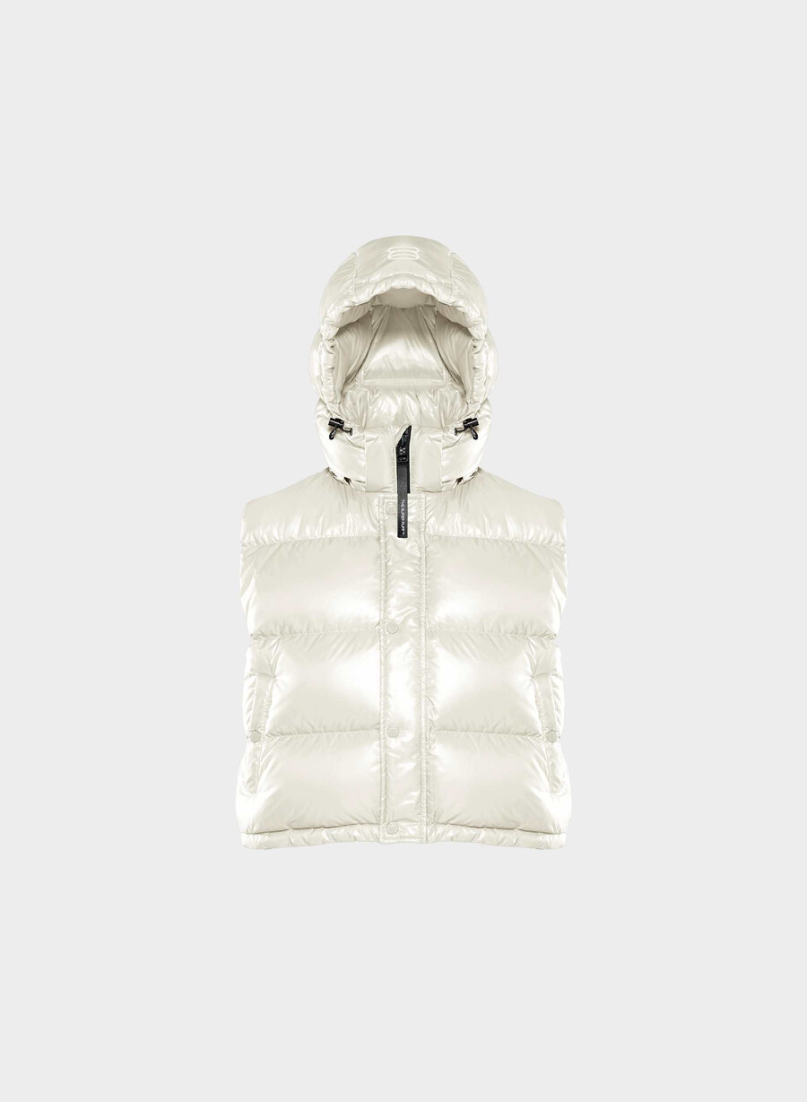 super puff shorty väst - högblank bjÖrk