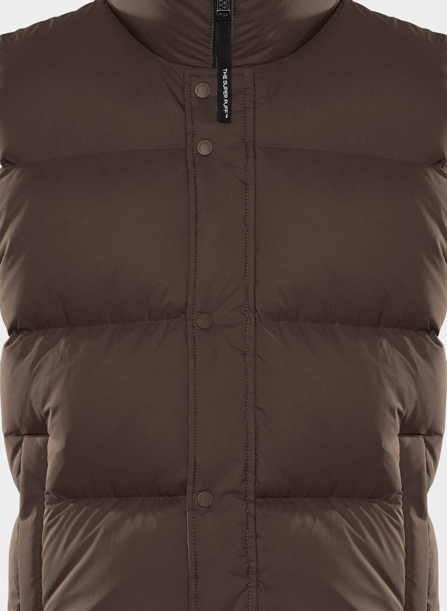 super puff väst herr - climatte rich mocha brun