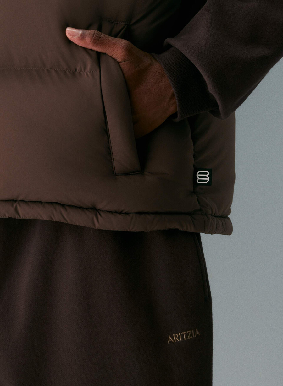 super puff väst herr - climatte rich mocha brun