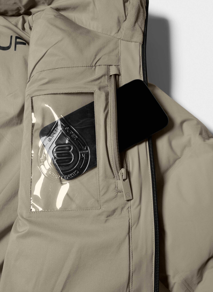 super puff₂o shorty – rainstop modern taupe