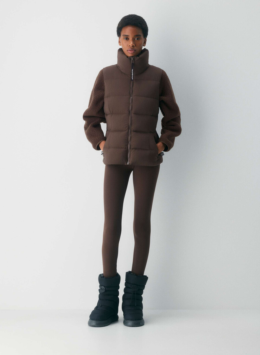 supersnug puff-västen - climatte rich mocha brown