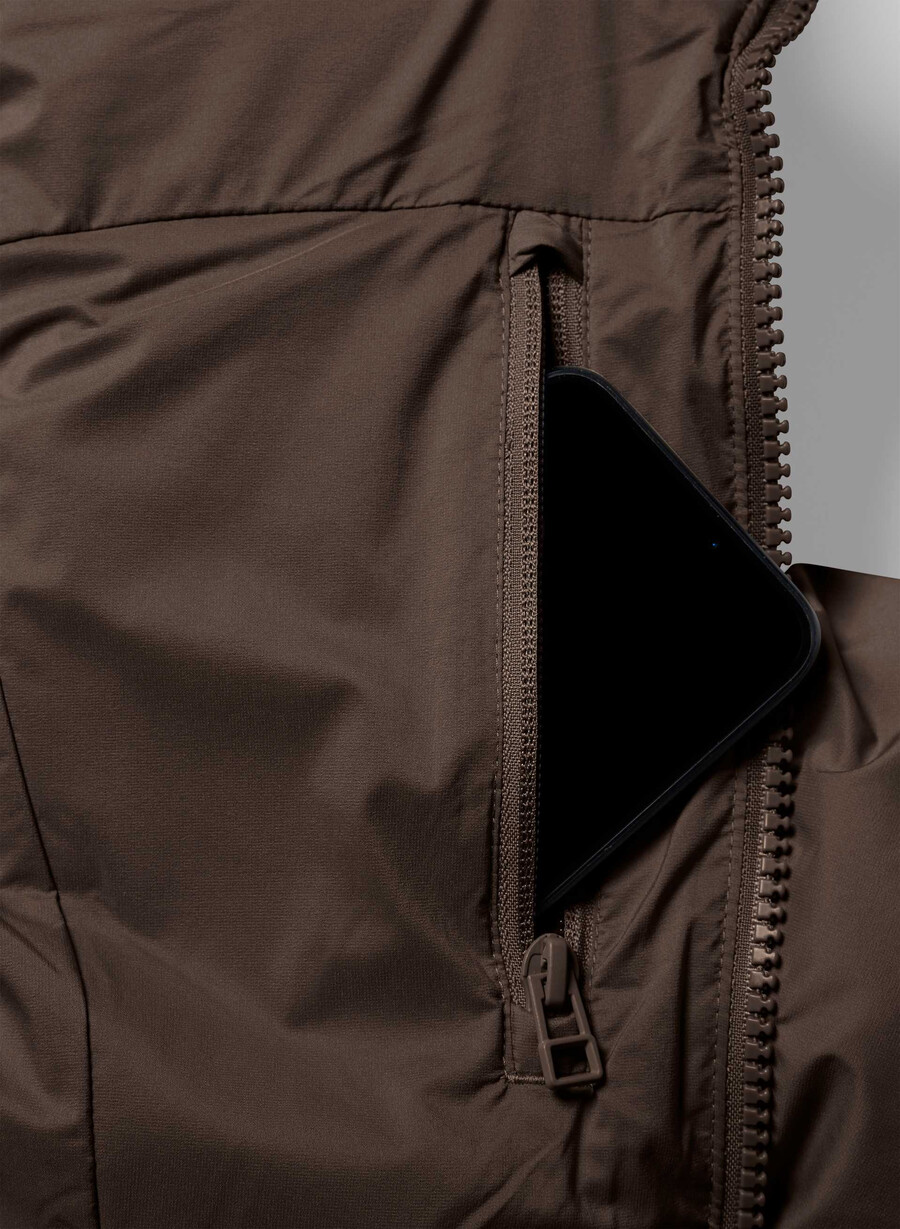 supersnug puff-västen - climatte rich mocha brown
