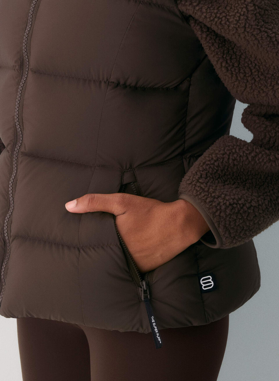 supersnug puff-västen - climatte rich mocha brown