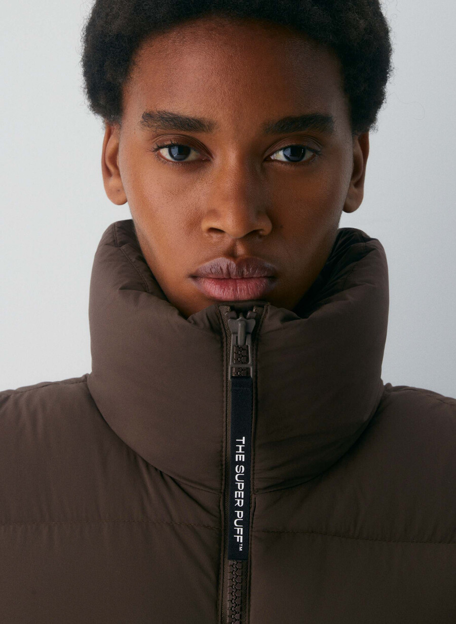 supersnug puff-västen - climatte rich mocha brown