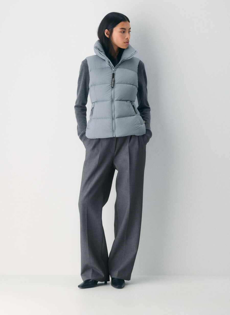 supersnug puff-västen – climatte slab blÅ