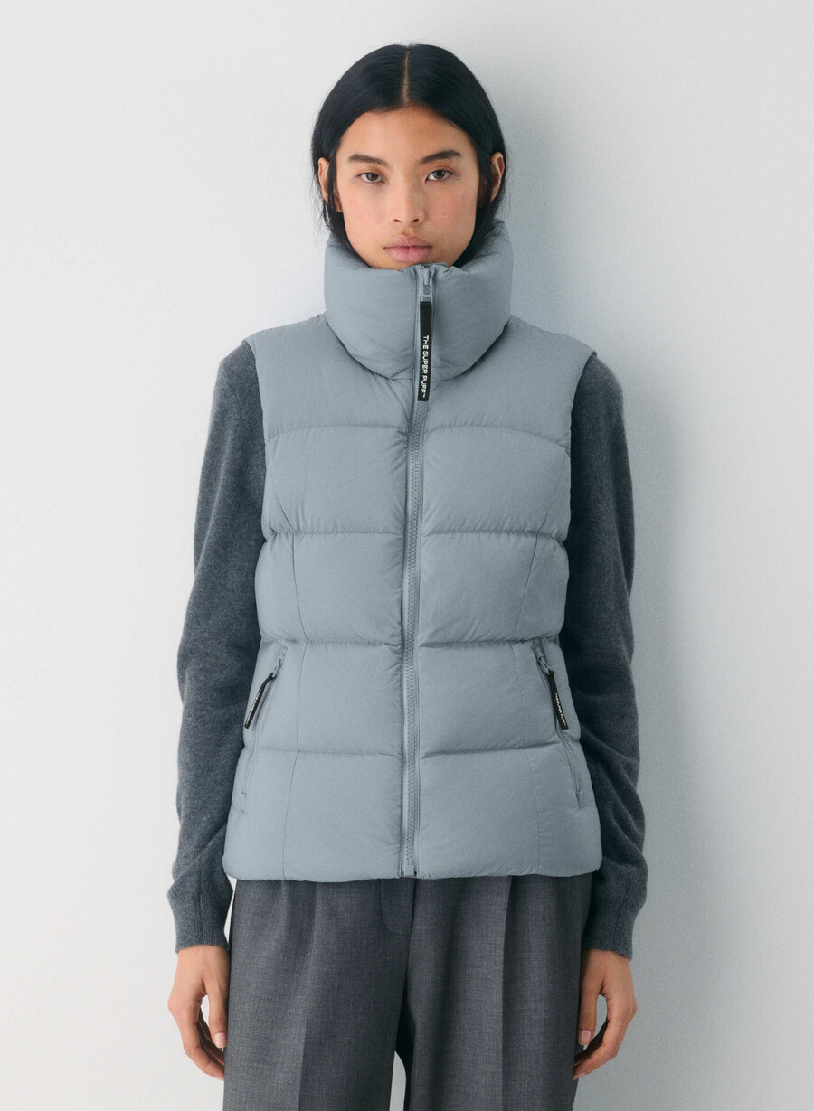 supersnug puff-västen – climatte slab blÅ