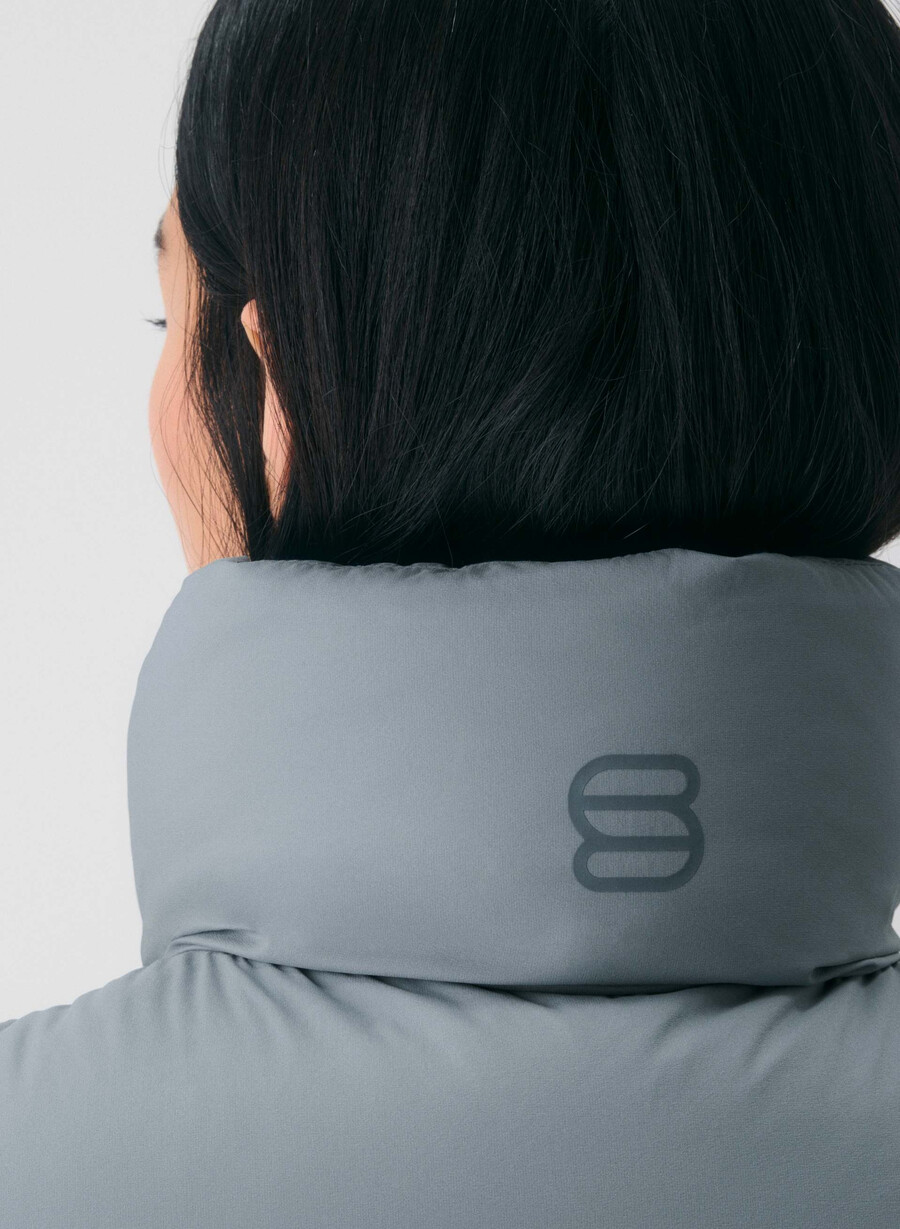 supersnug puff-västen – climatte slab blÅ
