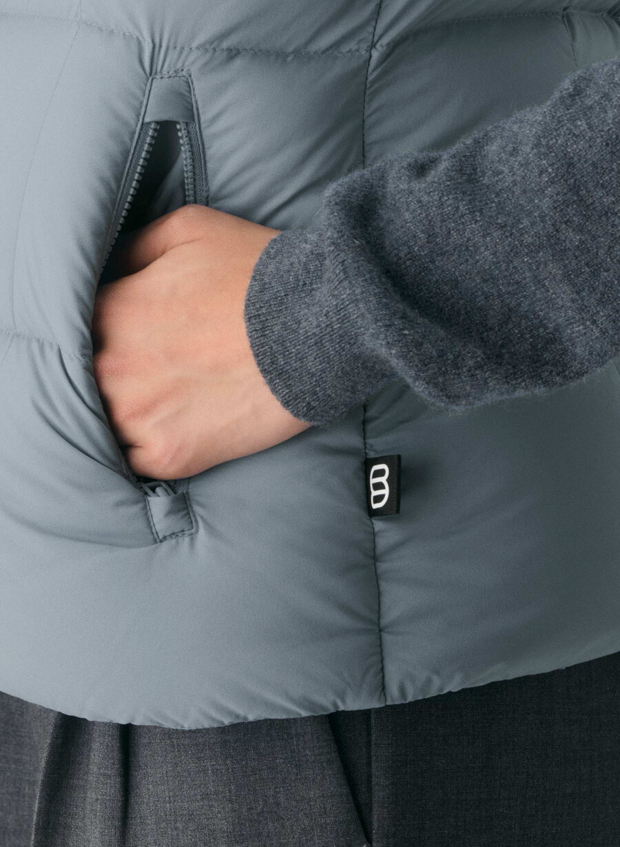 supersnug puff-västen – climatte slab blÅ