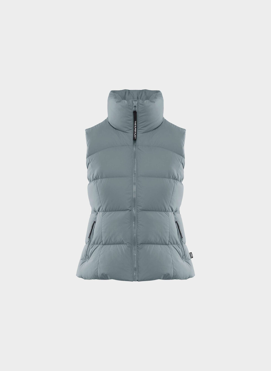 supersnug puff-västen – climatte slab blÅ