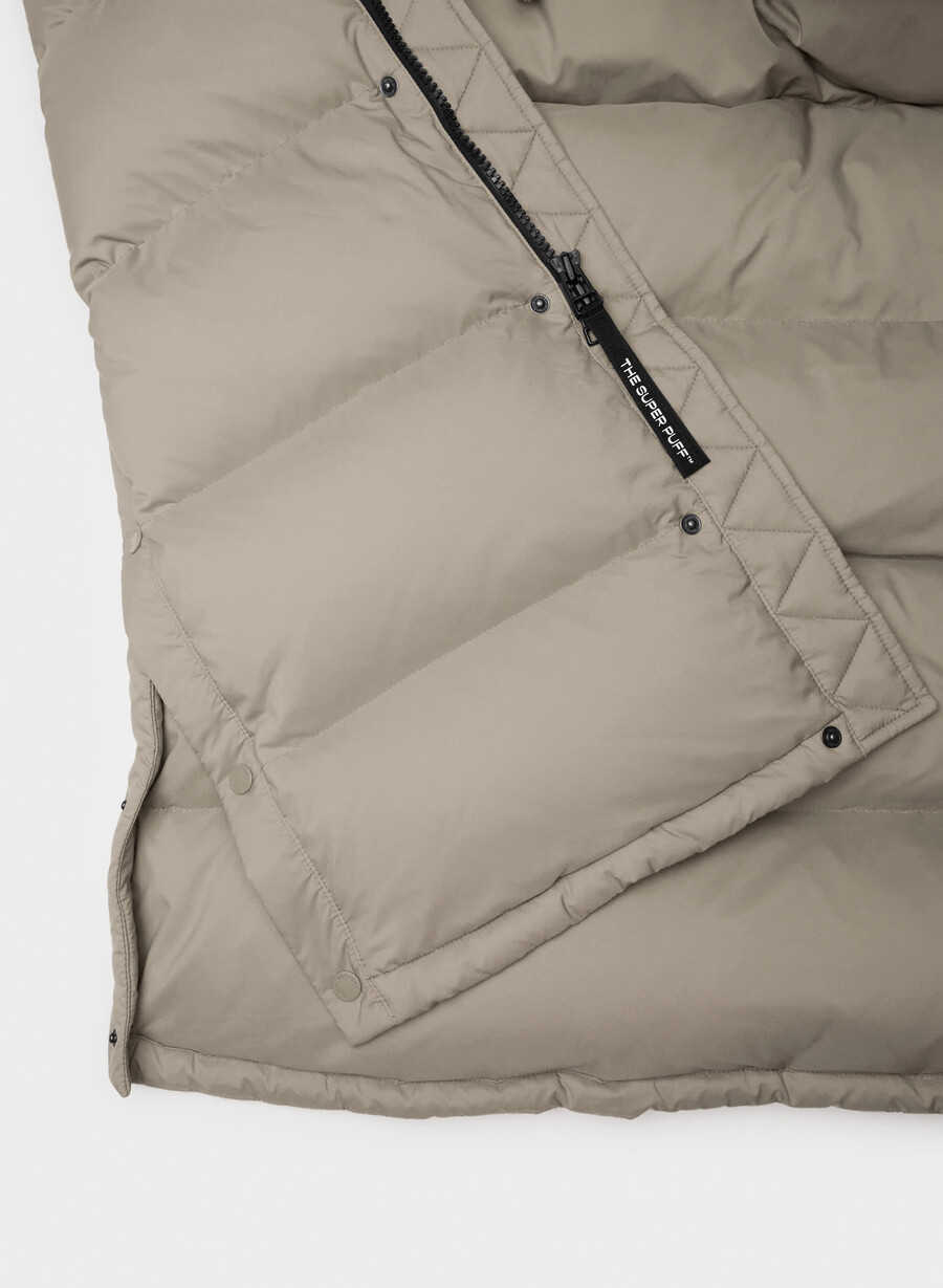 super puff lång väst - climatte modern taupe
