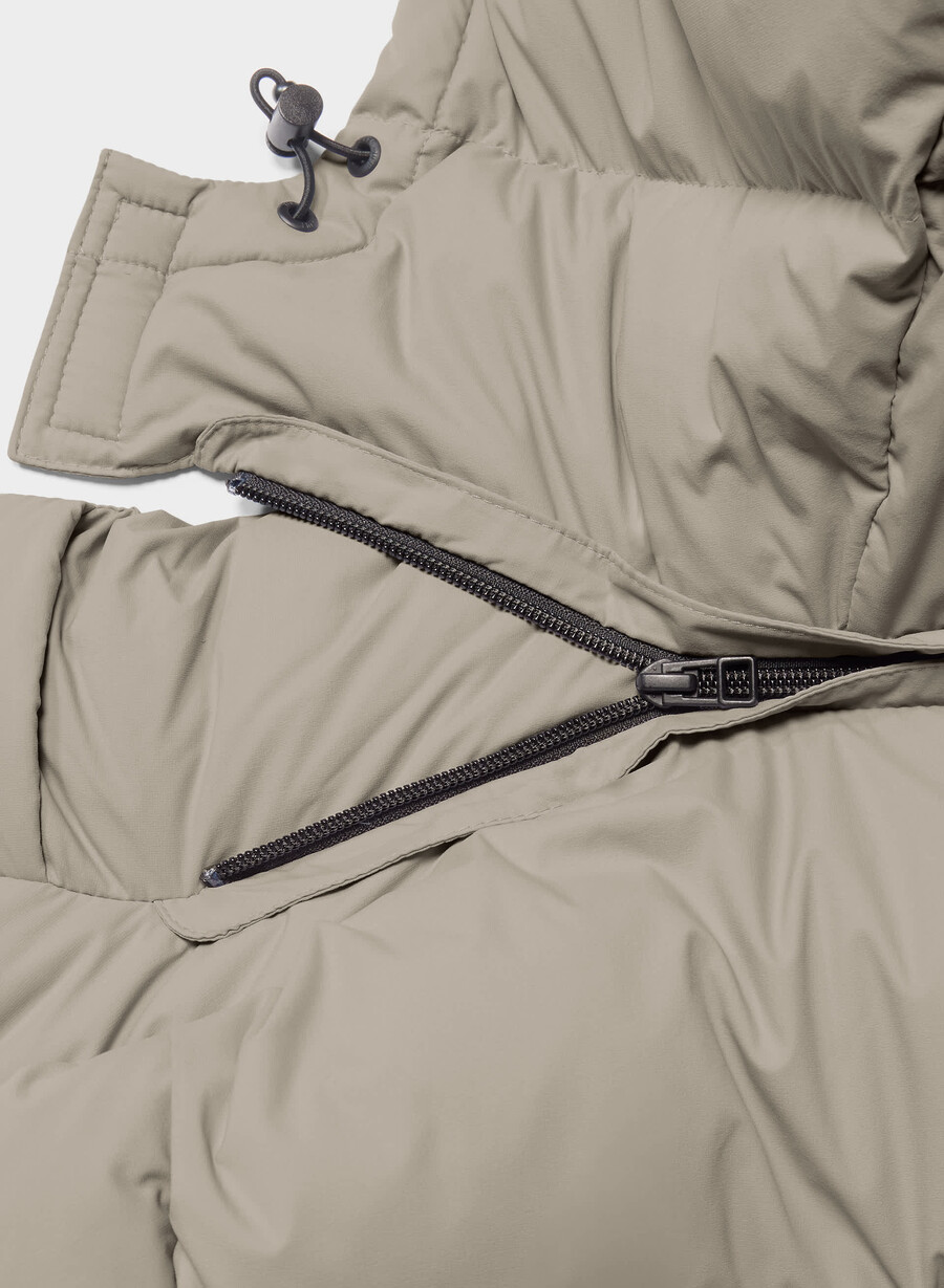 super puff lång väst - climatte modern taupe