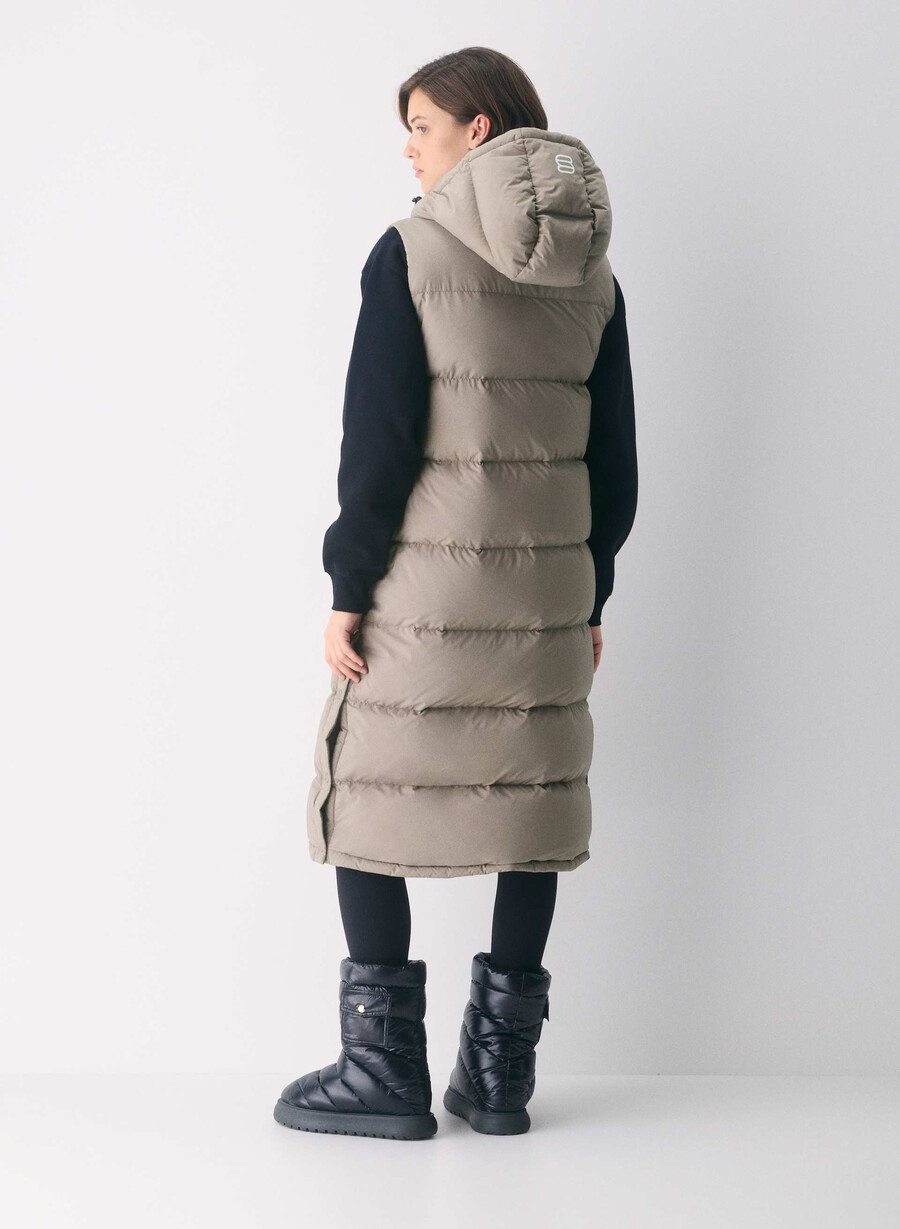 super puff lång väst - climatte modern taupe