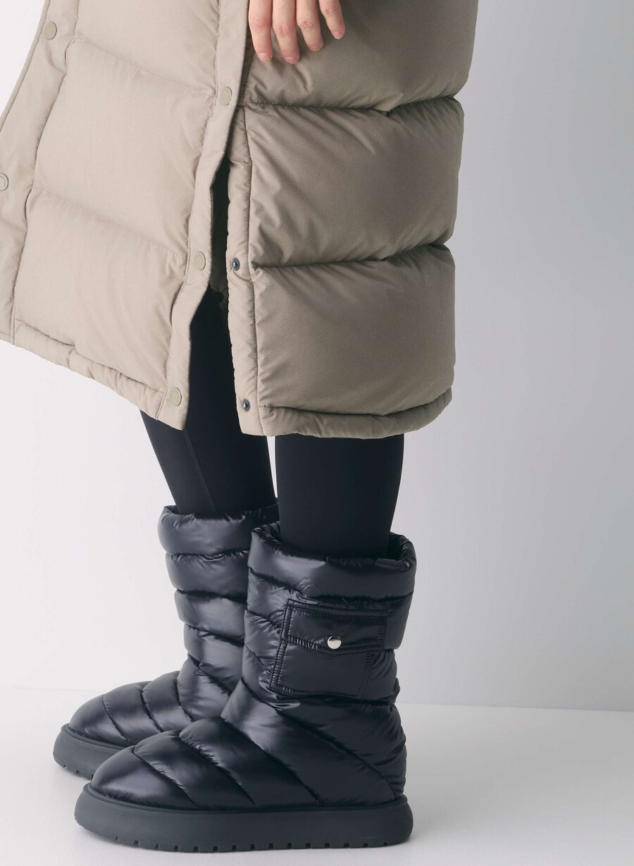 super puff lång väst - climatte modern taupe