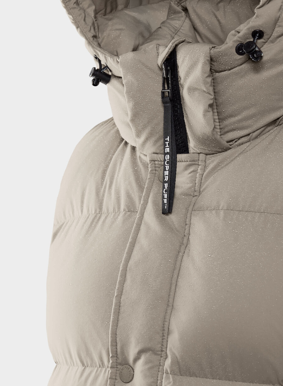 super puff lång väst - climatte modern taupe