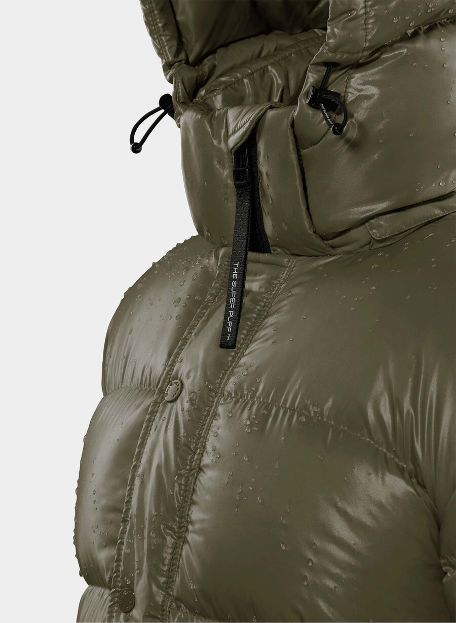 the super puff mellan - högblank mÖrk oliv