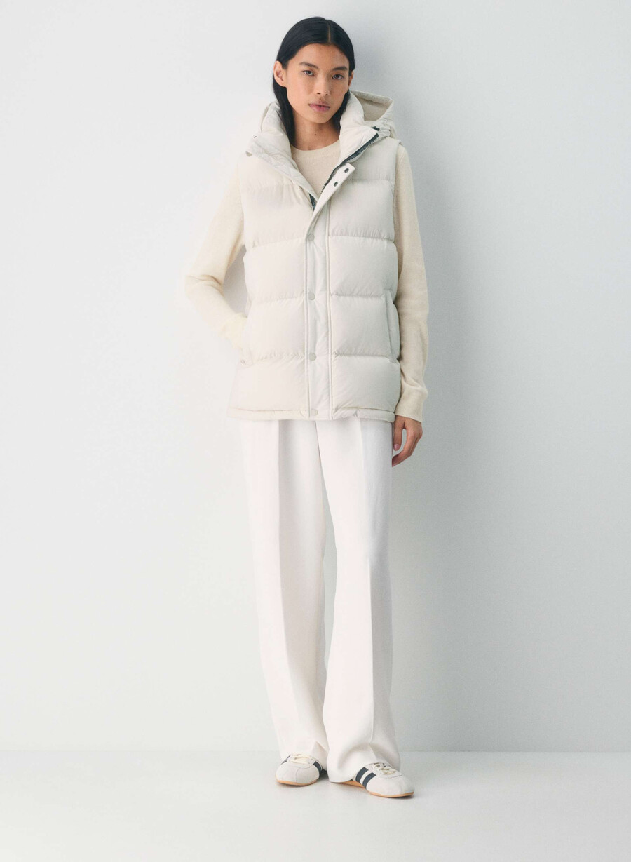 superpuff lohip-västen - climatte matte pearl